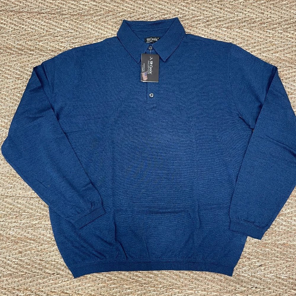St. Croix Long Sleeve 3-Button Polo